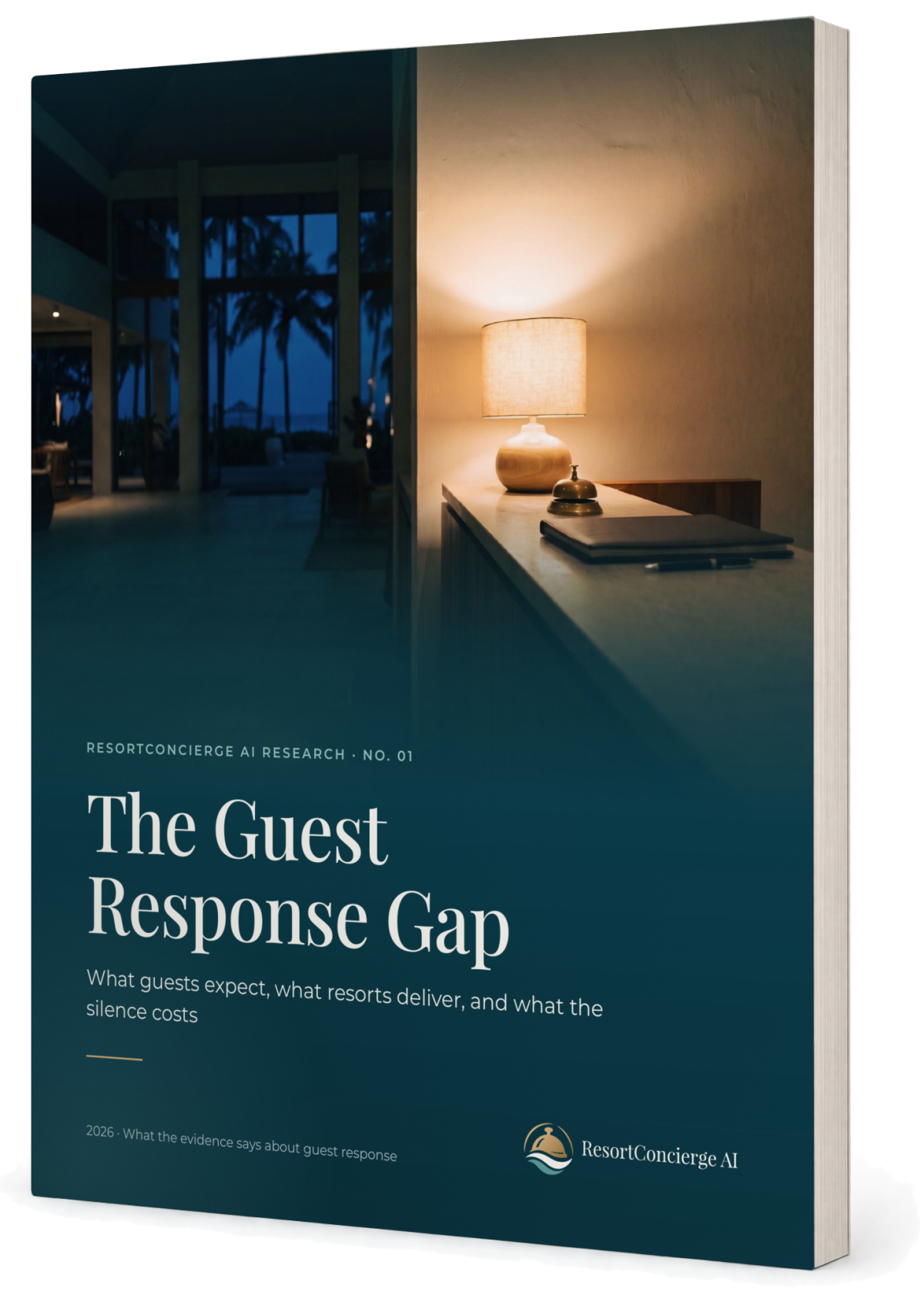 Printed copy of The Guest Response Gap, ResortConcierge AI Research No. 01
